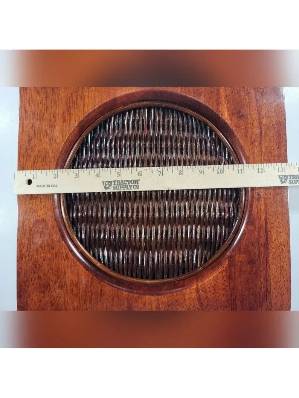 Lenox Riverwood Teak Square Plate Charger Decorative Rustic Cabin Replacement
